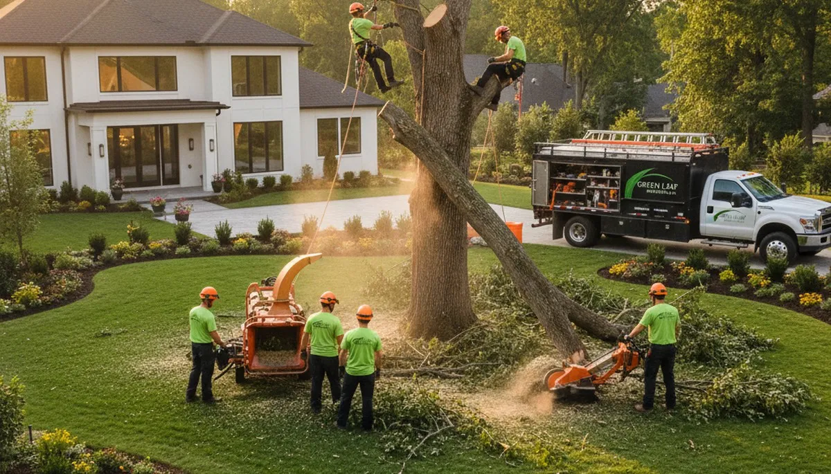 Professional landscaping and tree removal service in Naperville, IL by Chop Chop Tree experts